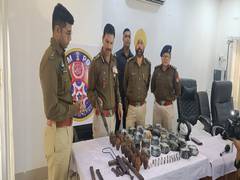 
      
      Large stash of weapons, grenades, bombs, recovered from...
      
      