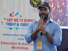 
      
      Sathish exhorts young athletes to stay away from doping
      
      