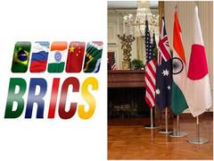 
      
      Quad, BRICS at battle to seduce India
      
      