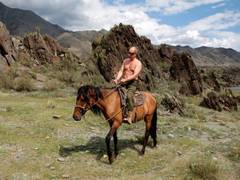 
      
      G7 leaders mock Putin over shirtless, horse-riding picture
      
      