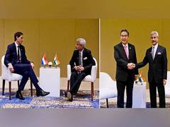 
      
      Jaishankar meets his Dutch, Korean counterparts in Bali
      
      