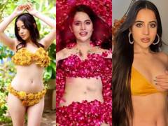 
      
      Covering her breast with just her hand, Urfi Javed sizzles
      
      