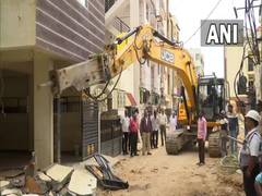 
      
      Bengaluru encroachments being removed after floods
      
      
