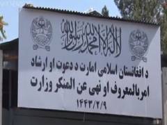 
      
      Taliban replaces sign of Women Ministry to Propagation of...
      
      