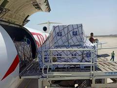 
      
      Consignment of Made-in-India COVID-19 vaccines arrives in Yemen
      
      