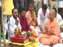 
      
      Adityanath takes part in UP govt's plantation drive
      
      