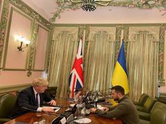 
      
      Zelenskyy, Johnson meet on defense, security issues
      
      