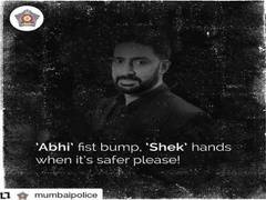
      
      Abhishek Bachchan shares poster by Mumbai Police: 'Abhi' fist...
      
      