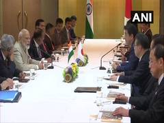 
      
      Modi, Abe meet ahead of G20, Japanese PM's India visit announced 
      
      