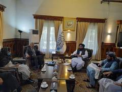 
      
      Indian delegation meets senior Taliban delegation in Kabul
      
      