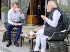 
      
      PM Modi meets French President on sidelines of G7 Summit
      
      