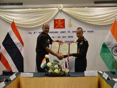 
      
      4th staff talks held between Indian Army and Royal Thai Army 
      
      