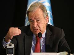
      
      UN chief says world continues on 'fast track to climate disaster'
      
      