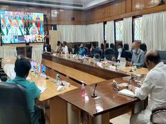 
      
      PM Modi chairs COVID-19 review meeting with CMs
      
      