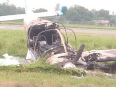 
      
      Amethi: Trainer aircraft crashes at Fursatganj airfield,...
      
      