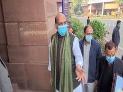 
      
      Rajnath Singh reaches Parliament, will brief on IAF chopper crash
      
      