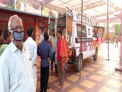 
      
      Mahant Narendra Giri's mortal remains taken to Prayagraj...
      
      