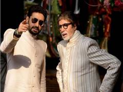 
      
      Big B heaps praise on son Abhishek Bachchan after 'Bob...
      
      