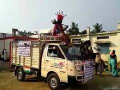 
      
      In Andhra's Srikakulam; 'Yamraj', 'Chitragupta' warn people...
      
      