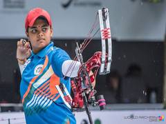 
      
      Archer Jyothi Surekha sets new national record
      
      