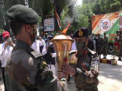 
      
      Swarnim Vijay Varsh victory flame ceremony held at J-K's Baramulla
      
      