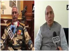 
      
      Army chief briefs Rajnath Singh over ground situation in Ladakh
      
      