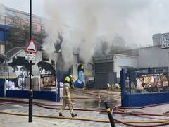 
      
      Fire breaks out under railway arches in Union Street in London
      
      