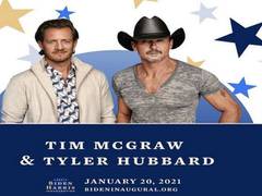
      
      Joe Biden's inauguration: Tim McGraw, Tyler Hubbard set to...
      
      
