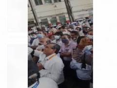 
      
      Employees of Air India's technical arm AIESL launch...
      
      