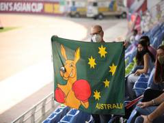 
      
      AFC Women's Asian Cup: Australian supporter Jodie O'Reilly...
      
      