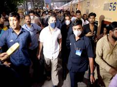 
      
      Rahul Gandhi boards train to Udaipur to attend Chintan Shivir
      
      