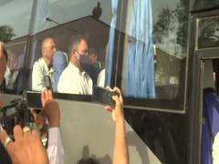 
      
      Congress leader Rahul Gandhi arrives in Udaipur 
      
      