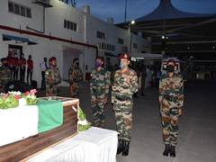 
      
      Army pays tribute to soldier who died in Ladakh during road...
      
      