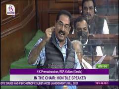 
      
      NK Premachandran gives suspension of business notice in LS
      
      