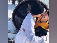 
      
      Hailey Baldwin celebrates one year since Justin Bieber...
      
      