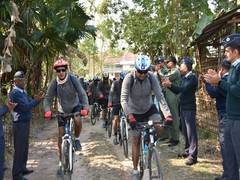 
      
      17-day bicycle expedition to commemorate sacrifice of air...
      
      