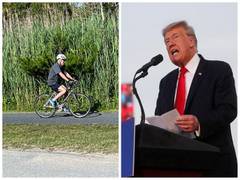 
      
      'I will never, ever ride a bicycle': Trump takes dig at Biden
      
      
