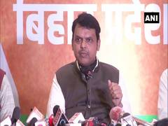 
      
      Fadnavis appeals to voters to re-elect NDA in Bihar
      
      