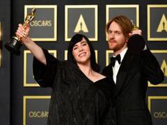 
      
      20-year-old Billie Eilish takes home her first Oscar
      
      