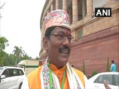 
      
      BJP MP Ashok Kumar Yadav arrives in Parliament wearing...
      
      