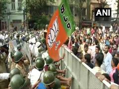
      
      BJP workers protest in Kolkata against Mamata Govt over spurt...
      
      