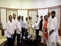 
      
      BJP MLAs suspended from Maharashtra Assembly meet Governor
      
      