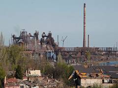 
      
      About 300 civilians may remain on territory of Azovstal plant in 
      
      