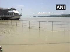 
      
      Assam: Brahmaputra river's water continues to rise, crosses...
      
      