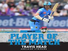 
      
      Travis Head guides Strikers to 10 run win over Hurricanes
      
      