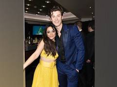 
      
      Camila Cabello fangirls over Shawn Mendes during concert
      
      