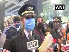 
      
      Flown by 4 women pilots, Air India's longest direct route...
      
      
