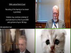 
      
      'I'm not a cat': Texas lawyer trapped by cat filter informs...
      
      