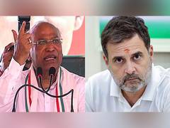 
      
      Kharge, Rahul congratulate Trump on election victory
      
      