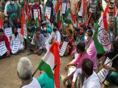 
      
      TMC holds protest in Agartala after police arrests senior leader
      
      